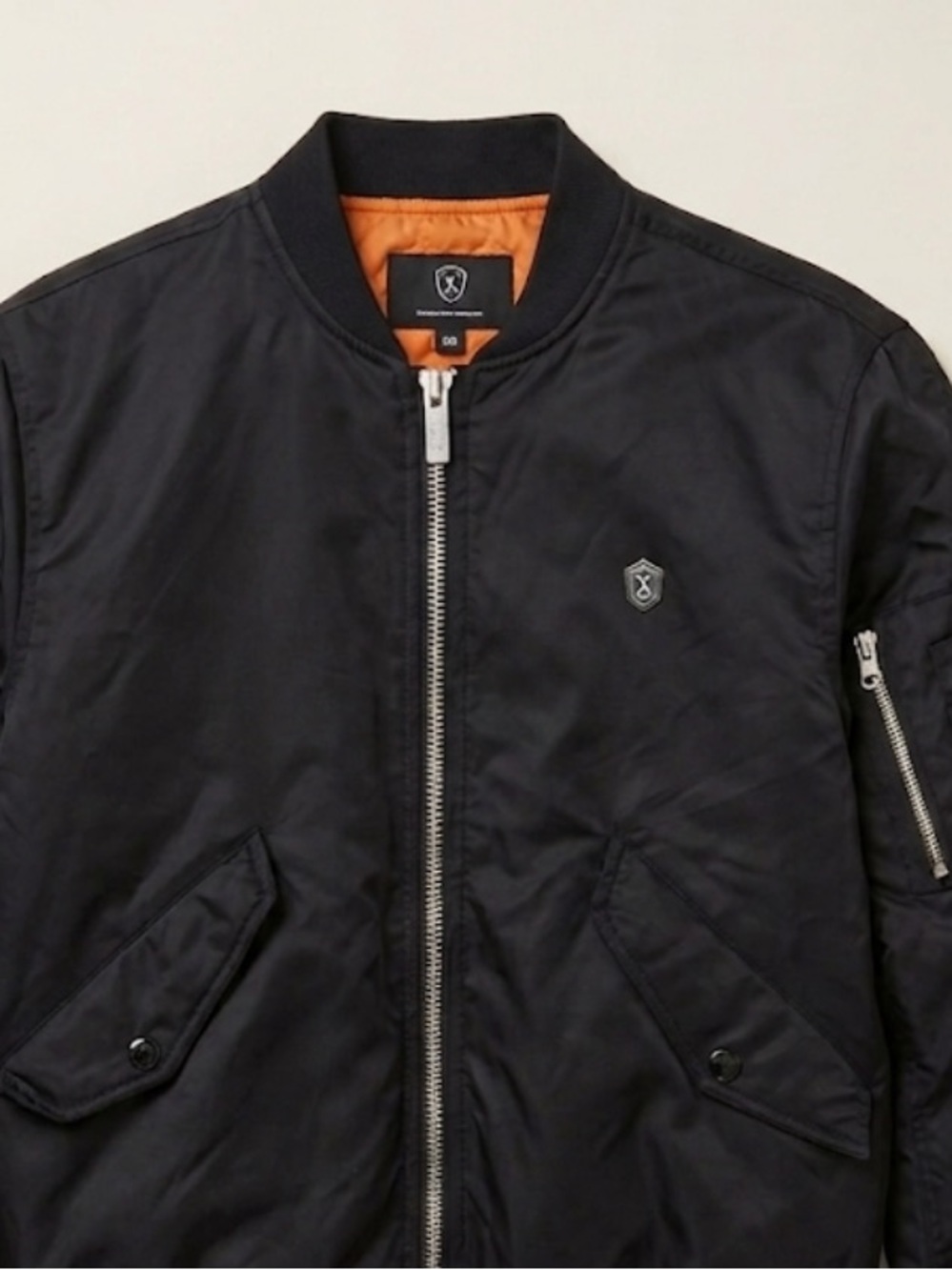 Rare! Long Clothing x OWSLA Skrillex Bomber Jacket Black/Orange Size XS Like New - Picture 8 of 12